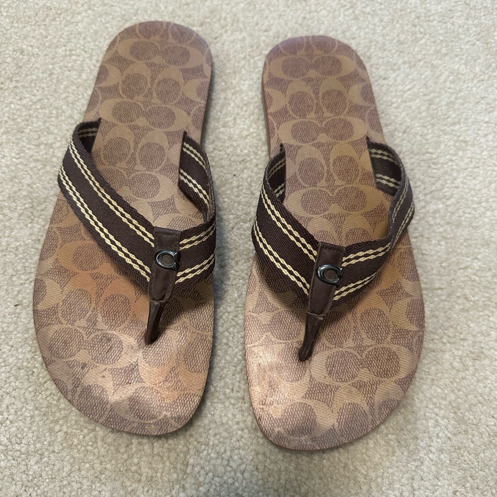 Coach flip flops